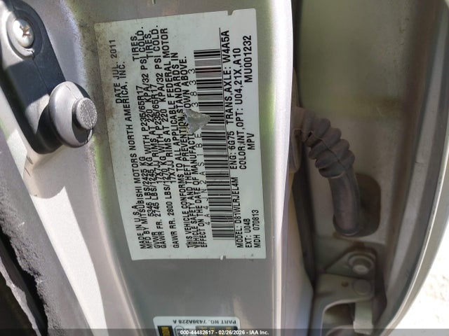 Aukcja sprzedaży 2011 Mitsubishi Endeavor, vin: 4A4JN2AS1BE033833, numer aukcji: 44482617
