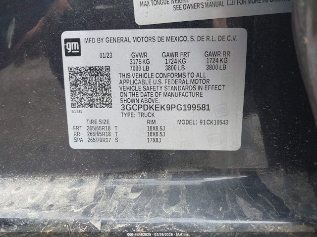 2023 CHEVROLET SILVERADO 1500 3GCPDKEK9PG199581 Photo 8