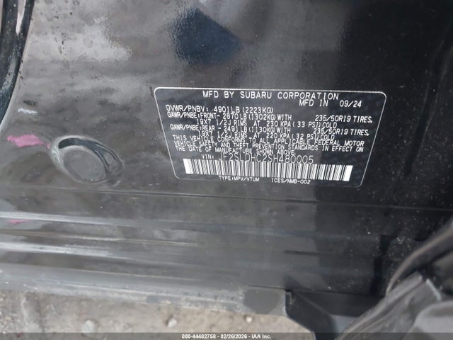 2025 SUBARU FORESTER JF2SLDHC2SH480005 Photo 8
