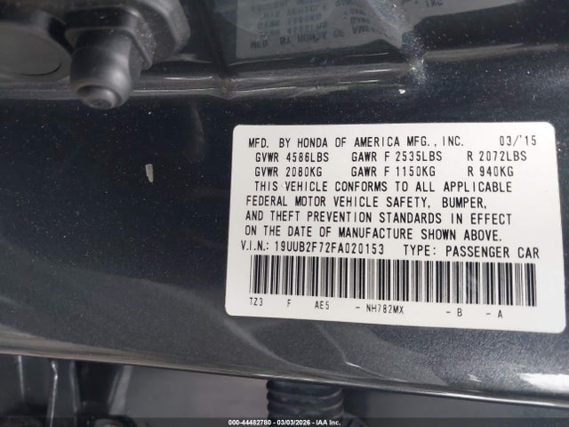 Aukcja sprzedaży 2015 Acura Tlx V6 Advance, vin: 19UUB2F72FA020153, numer aukcji: 44482780