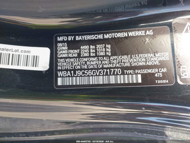 Aukcja sprzedaży 2016 Bmw M235i Xdrive, vin: WBA1J9C56GV371770, numer aukcji: 44482785