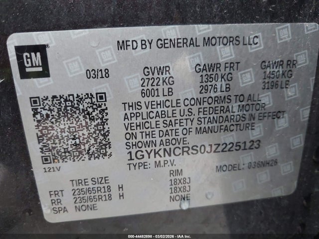 2018 CADILLAC XT5 1GYKNCRS0JZ225123 Photo 8