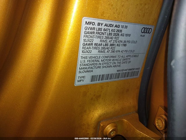 2021 AUDI Q8 WA1EVAF19MD013402 Photo 8