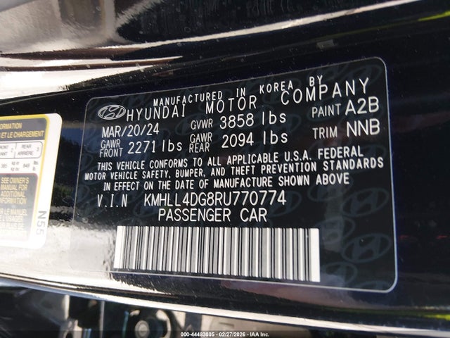 Продаж на аукціоні авто 2024 Hyundai Elantra Se, vin: KMHLL4DG8RU770774, номер лоту: 44483005