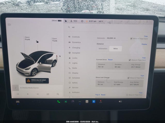 Aukcja sprzedaży 2022 Tesla Model Y Long Range Dual Motor All-wheel Drive, vin: 7SAYGDEE3NF320743, numer aukcji: 44483086