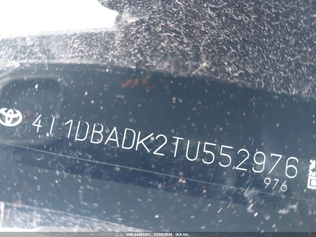 4T1DBADK2TU552976 Toyota CAMRY XSE
