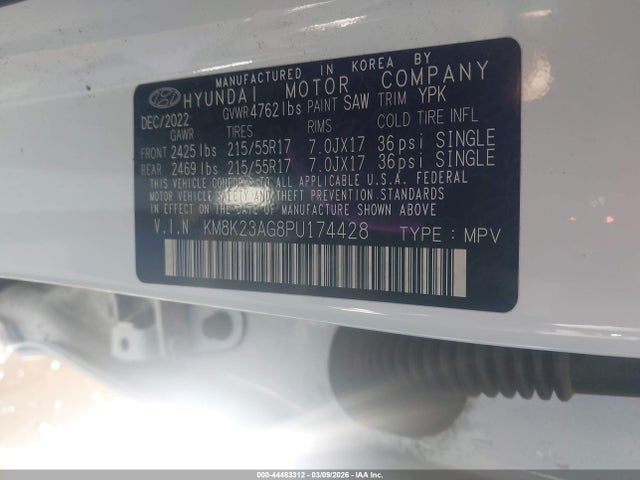 KM8K23AG8PU174428 Hyundai Kona Electric Se