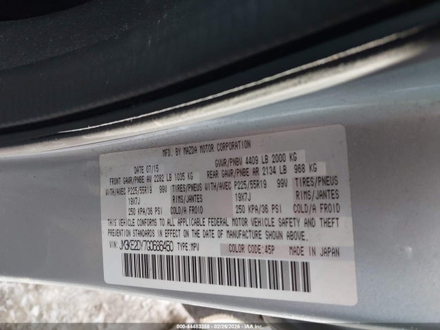 Aukcja sprzedaży 2016 Mazda Cx-5 Grand Touring, vin: JM3KE2DY7G0686450, numer aukcji: 44483358