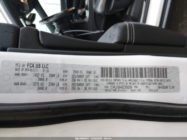Aukcja sprzedaży 2016 Jeep Grand Cherokee Limited, vin: 1C4RJFBG4GC392250, numer aukcji: 44483411