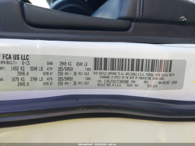 Jeep Grand Cherokee Altitude 2015 1C4RJFAG1FC905986 Image 9