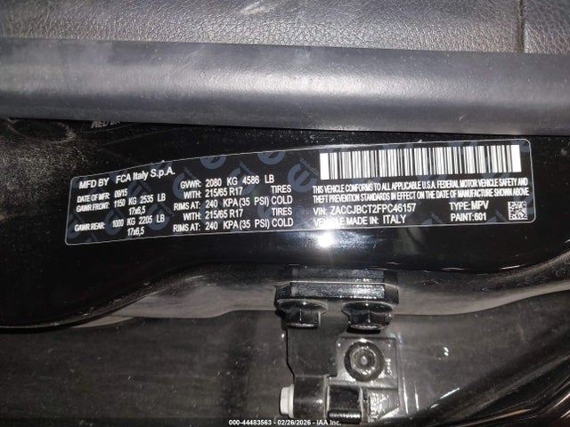 2015 JEEP RENEGADE ZACCJBCT2FPC46157 Photo 8