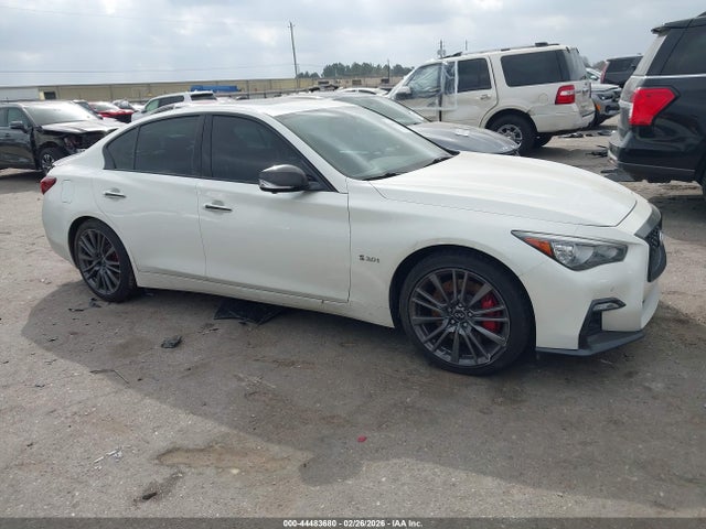 44483680 :رقم المزاد ، JN1FV7AR4JM480364 vin ، 2018 Infiniti Q50 3.0t Red Sport 400 مزاد بيع