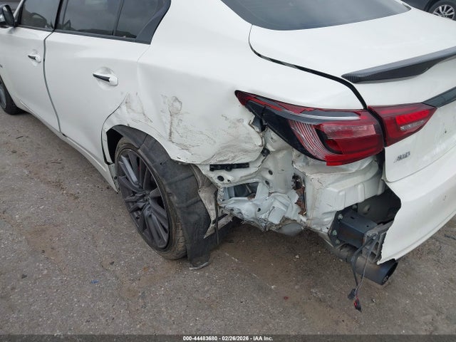 44483680 :رقم المزاد ، JN1FV7AR4JM480364 vin ، 2018 Infiniti Q50 3.0t Red Sport 400 مزاد بيع