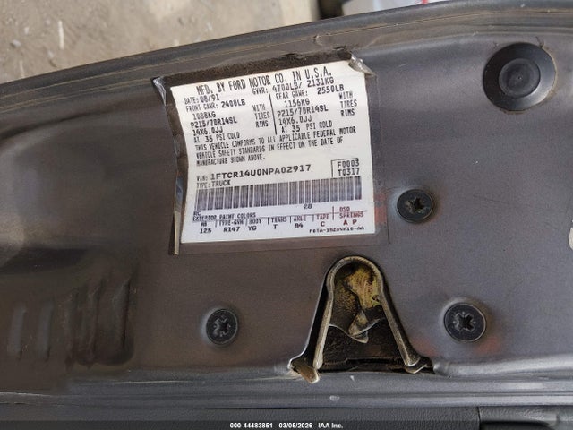 1992 FORD RANGER 1FTCR14U0NPA02917 Photo 8