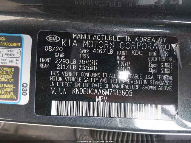 KIA SELTOS S 2021 KNDEUCAA6M7133605 Image 9