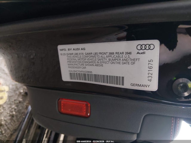 WAUB4CF54RA028695 Audi S5 Sportback Prestige Tfsi Quattro Tiptronic