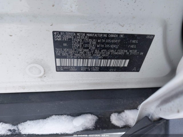 2T3P1RFV7SC533966 Toyota Rav4 Xle