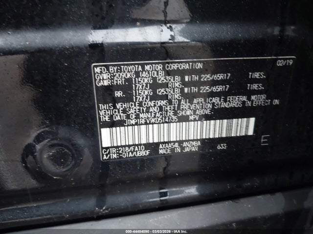 Toyota Rav4 Xle 2019 JTMP1RFV9KD514735 Image 9