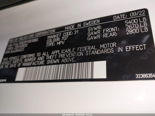 2023 VOLVO XC60 YV4L12RE9P1261066 Photo 8