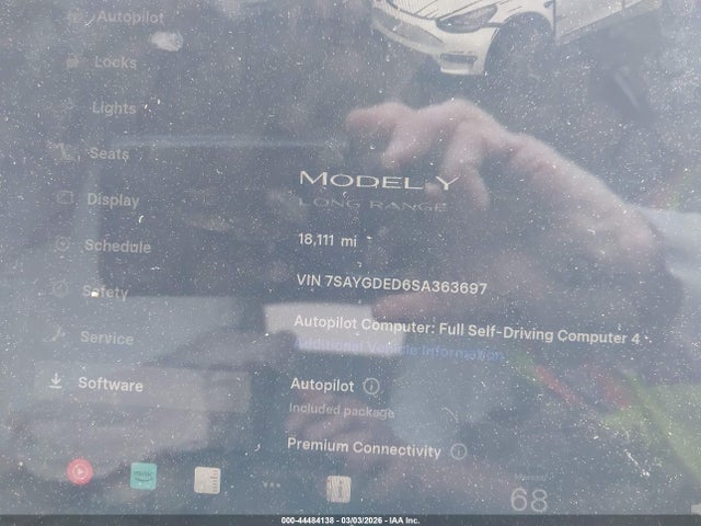 2025 TESLA MODEL Y 7SAYGDED6SA363697 Photo 6