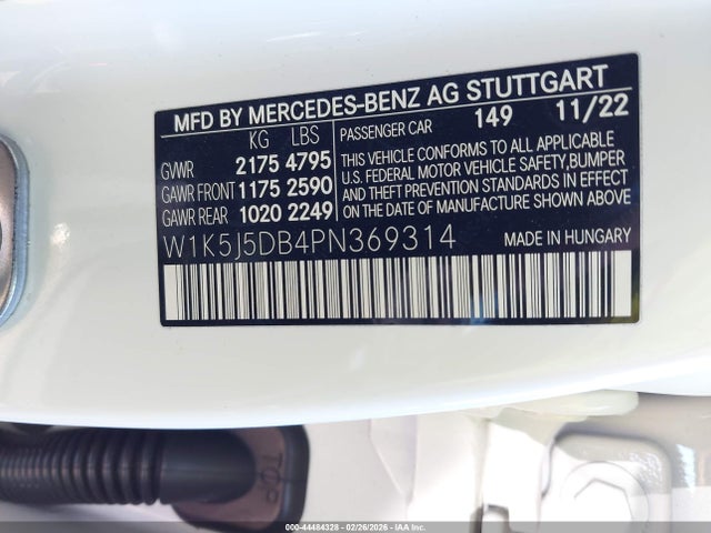W1K5J5DB4PN369314 Mercedes-Benz Amg Cla 45 4matic