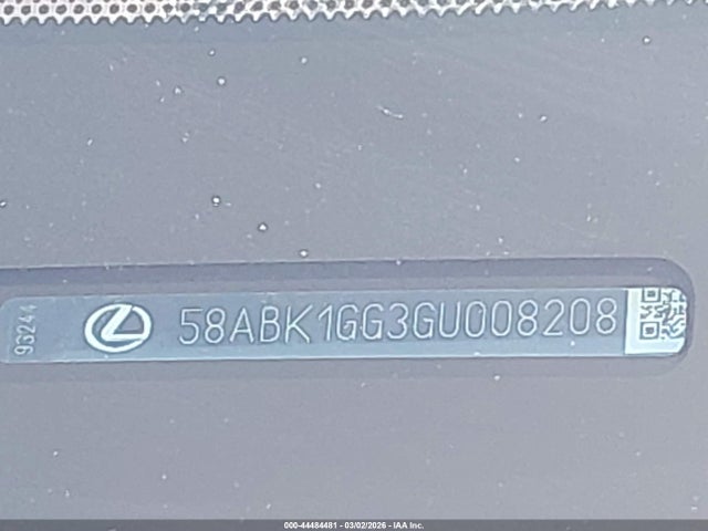 44484481 :رقم المزاد ، 58ABK1GG3GU008208 vin ، 2016 Lexus Es 350 مزاد بيع