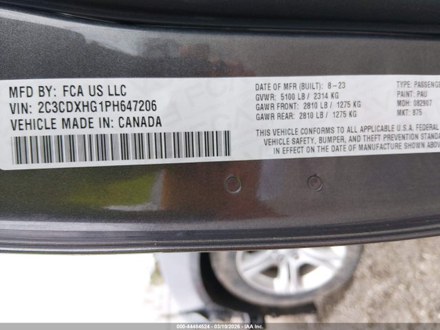 2023 DODGE CHARGER 2C3CDXHG1PH647206 Photo 8