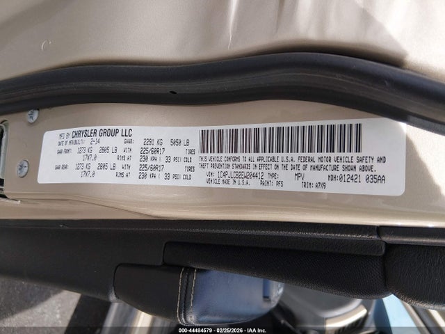 Продажа на аукционе авто 2014 Jeep Cherokee Latitude, vin: 1C4PJLCB2EW204412, номер лота: 44484579