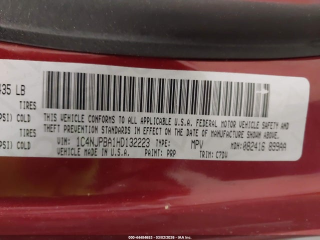 2017 JEEP PATRIOT 1C4NJPBA1HD132223 Photo 8