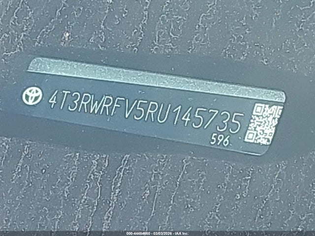 4T3RWRFV5RU145735 Toyota Rav4 Hybrid Xle