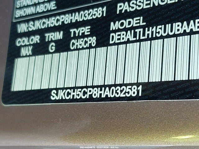 Продаж на аукціоні авто 2017 Infiniti Qx30 Sport, vin: SJKCH5CP8HA032581, номер лоту: 44484679