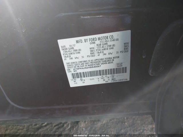 2017 FORD EDGE 2FMPK4J92HBB40067 Photo 8