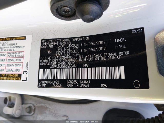 JTERU5JR9R6265446 Toyota 4runner Trd Off Road Premium