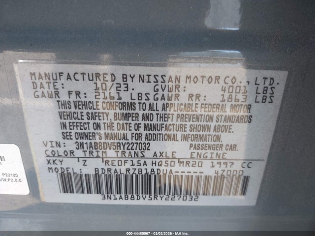 Nissan Sentra Sr Xtronic Cvt 2024 3N1AB8DV5RY227032 Image 9