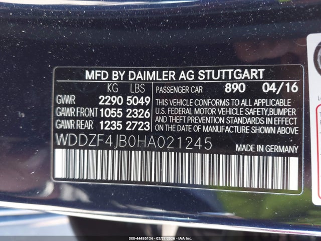 2017 MERCEDES-BENZ E 300 WDDZF4JB0HA021245 Photo 8