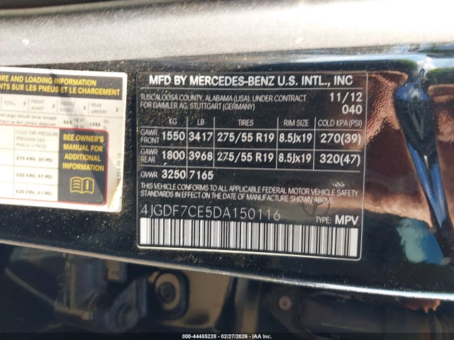 2013 MERCEDES-BENZ GL 450 4JGDF7CE5DA150116 Photo 8