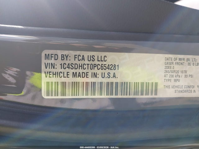 2023 DODGE DURANGO 1C4SDHCT0PC654281 Photo 8
