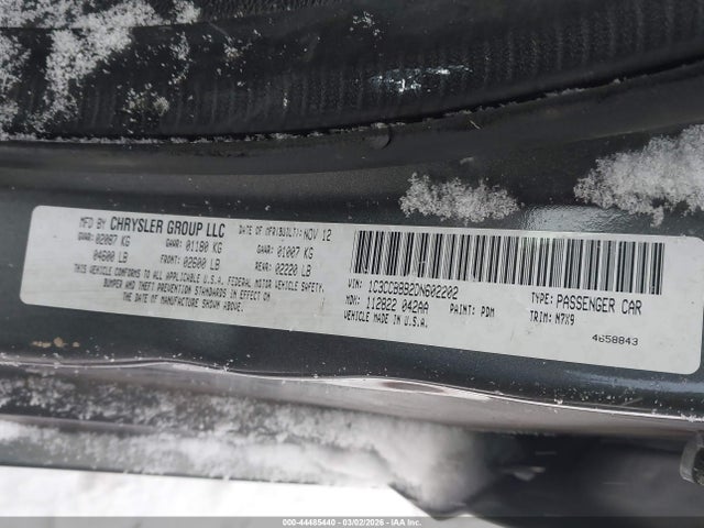 Aukcja sprzedaży 2013 Chrysler 200 Touring, vin: 1C3CCBBB2DN602202, numer aukcji: 44485440
