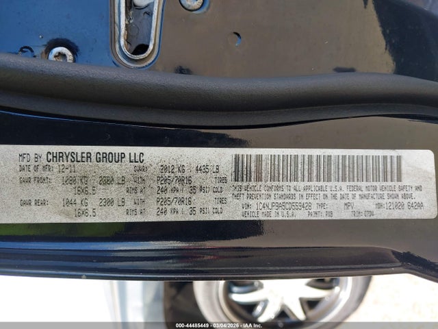 Продаж на аукціоні авто 2012 Jeep Patriot Sport, vin: 1C4NJPBA5CD559428, номер лоту: 44485449