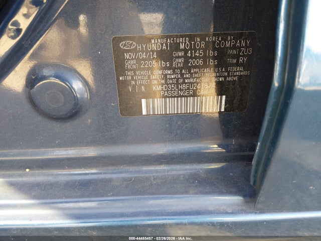 KMHD35LH8FU241874 Hyundai ELANTRA GT