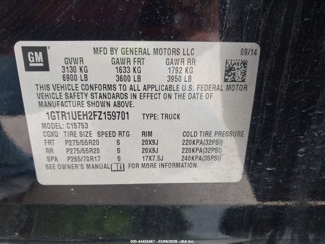 GMC Sierra 1500 Sle 2015 1GTR1UEH2FZ159701 Image 9
