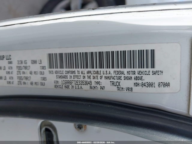 RAM 1500 Tradesman 2014 1C6RR6FT2ES353649 Image 9