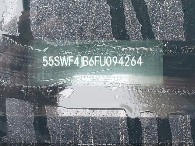 44485554 :رقم المزاد ، 55SWF4JB6FU094264 vin ، 2015 Mercedes-benz C 300 مزاد بيع