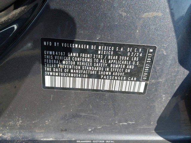 2024 VOLKSWAGEN JETTA 3VWBM7BU2RM054140 Photo 8