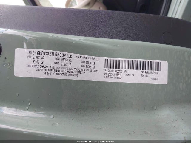 2012 FIAT 500C 3C3CFFDR5CT351974 Photo 8