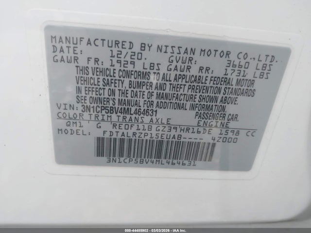2021 NISSAN KICKS 3N1CP5BV4ML464631 Photo 8