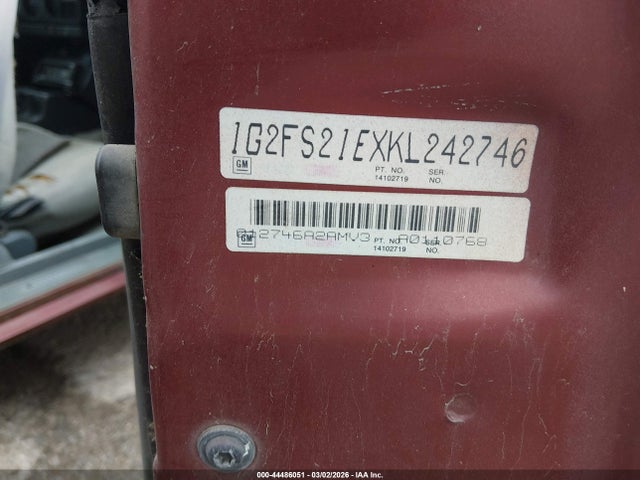 1989 PONTIAC FIREBIRD 1G2FS21EXKL242746 Photo 8