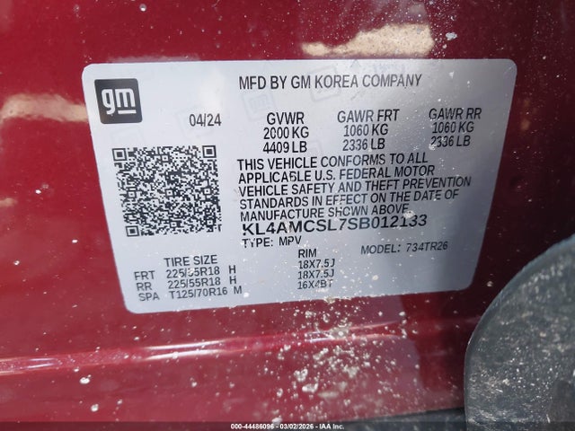 Продаж на аукціоні авто 2025 Buick Encore Gx Preferred Awd, vin: KL4AMCSL7SB012133, номер лоту: 44486096