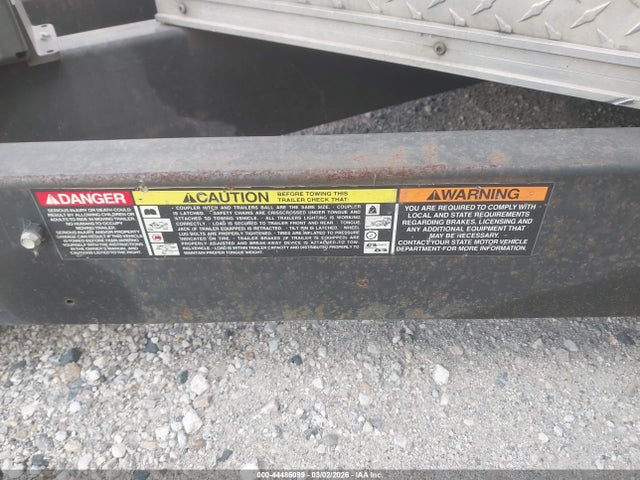 2021 Trailer Manley Metalworks მანქანა იყიდება აუქციონზე, vin: 7J8BE2022M1001423, აუქციონის ნომერი: 44486099