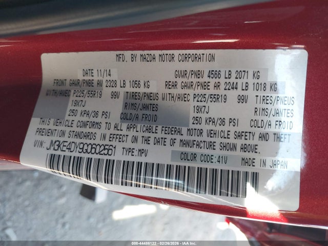 JM3KE4DY9G0602561 Mazda Cx-5 Grand Touring